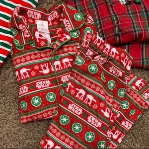 Lot of Boys Christmas Pajamas